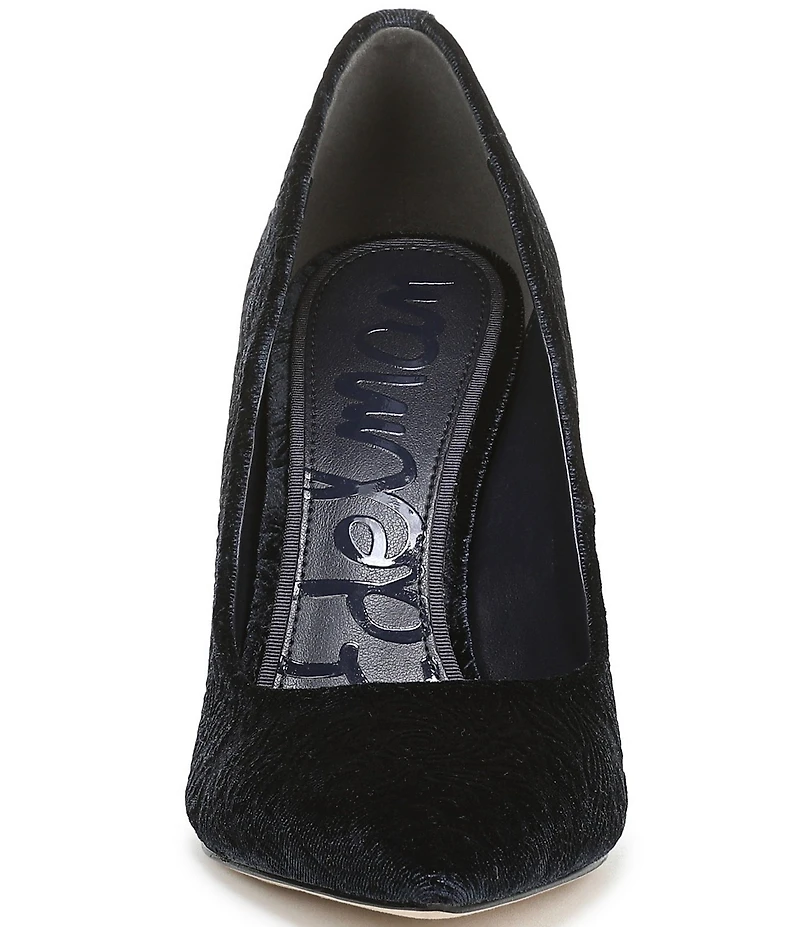 Sam Edelman Hazel Jacquard Velvet Pointed Toe Pumps