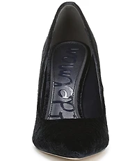 Sam Edelman Hazel Jacquard Velvet Pointed Toe Pumps