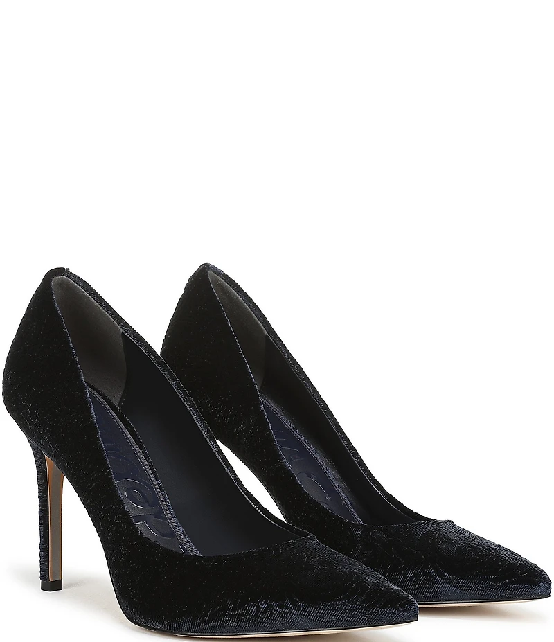 Sam Edelman Hazel Jacquard Velvet Pointed Toe Pumps