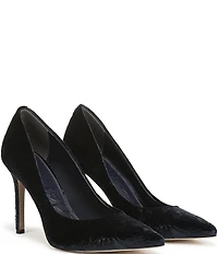 Sam Edelman Hazel Jacquard Velvet Pointed Toe Pumps