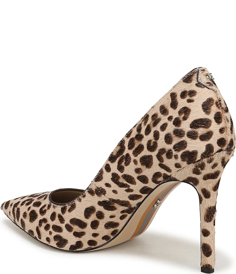 Sam Edelman Hazel Leopard Print Calf Hair Pumps