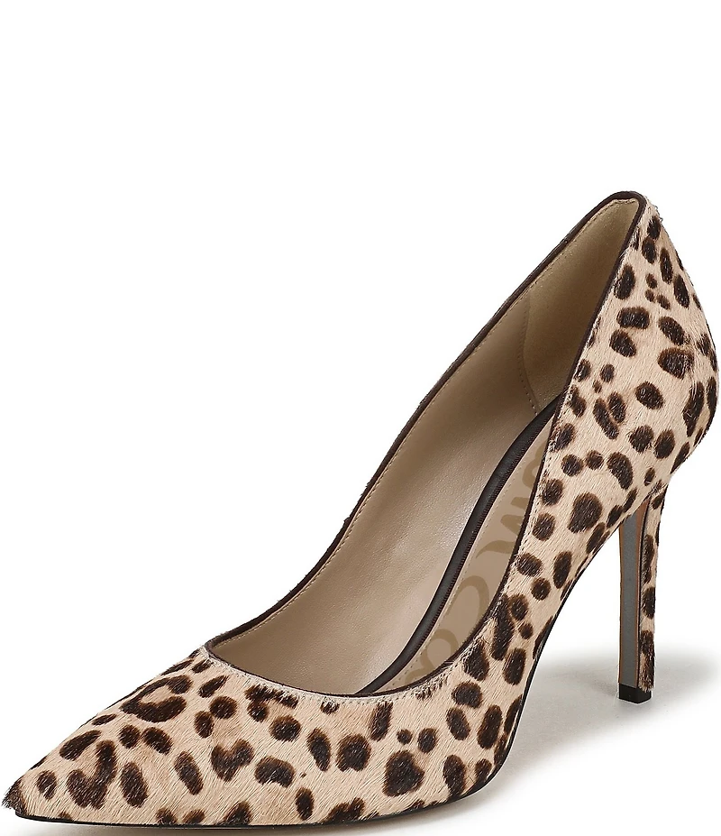 Sam Edelman Hazel Leopard Print Calf Hair Pumps