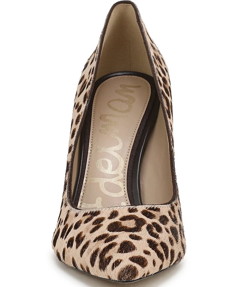 Sam Edelman Hazel Leopard Print Calf Hair Pumps