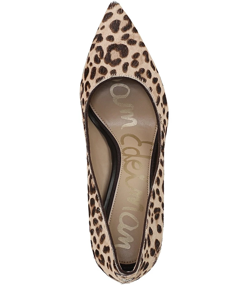 Sam Edelman Hazel Leopard Print Calf Hair Pumps