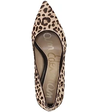 Sam Edelman Hazel Leopard Print Calf Hair Pumps