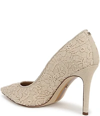 Sam Edelman Hazel Orchid Lace Pointed Toe Pumps