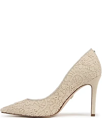 Sam Edelman Hazel Orchid Lace Pointed Toe Pumps
