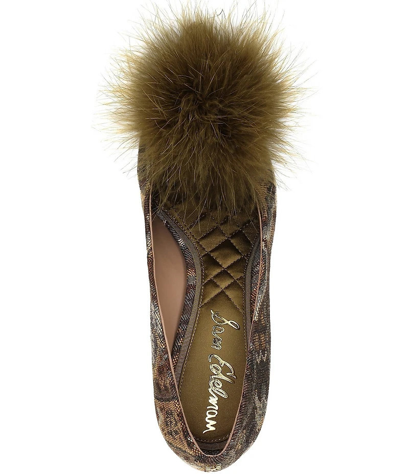 Sam Edelman Hazel Plush Floral Fabric Pointed Toe Pumps