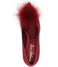 Sam Edelman Hazel Plush Silk Fabric Pointed Toe Pumps