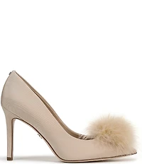 Sam Edelman Hazel Plush Silk Fabric Pointed Toe Pumps
