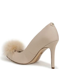 Sam Edelman Hazel Plush Silk Fabric Pointed Toe Pumps