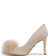 Sam Edelman Hazel Plush Silk Fabric Pointed Toe Pumps