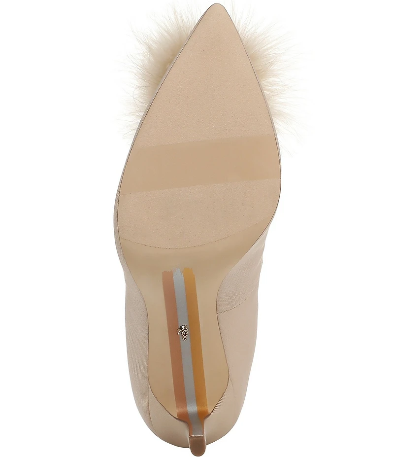 Sam Edelman Hazel Plush Silk Fabric Pointed Toe Pumps