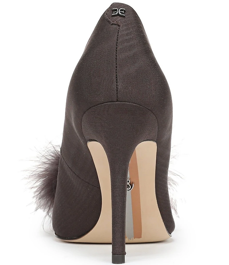 Sam Edelman Hazel Plush Silk Fabric Pointed Toe Pumps