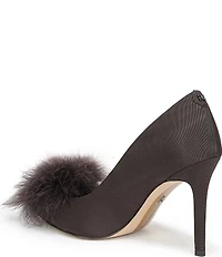Sam Edelman Hazel Plush Silk Fabric Pointed Toe Pumps