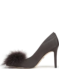 Sam Edelman Hazel Plush Silk Fabric Pointed Toe Pumps