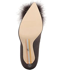 Sam Edelman Hazel Plush Silk Fabric Pointed Toe Pumps