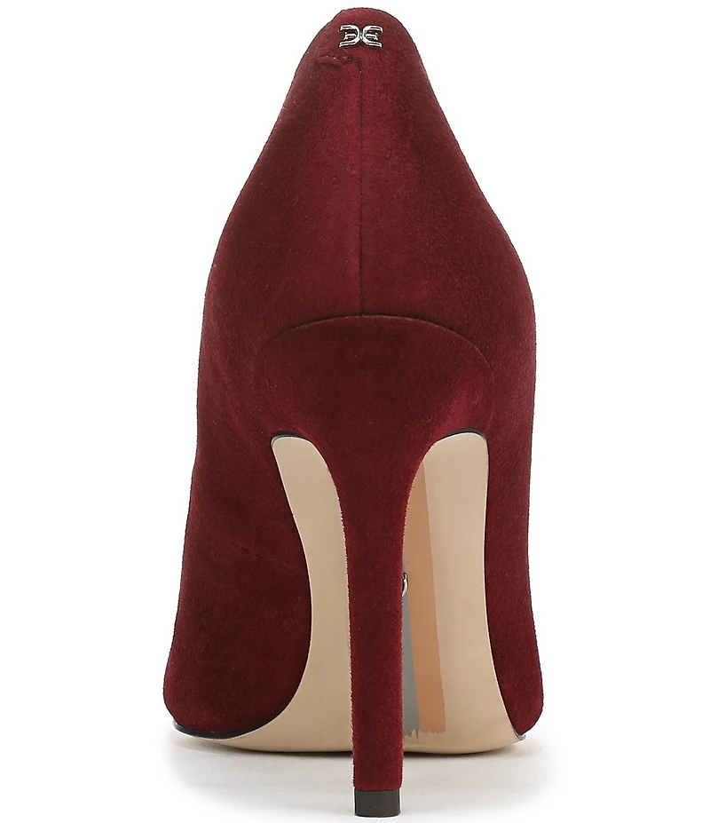 Sam Edelman Hazel Suede Pointed Toe Stiletto Pumps