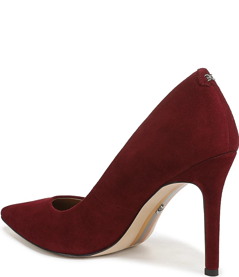 Sam Edelman Hazel Suede Pointed Toe Stiletto Pumps