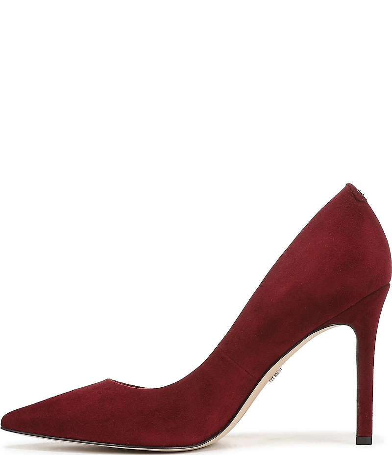 Sam Edelman Hazel Suede Pointed Toe Stiletto Pumps