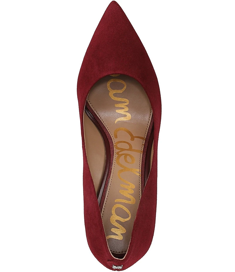 Sam Edelman Hazel Suede Pointed Toe Stiletto Pumps