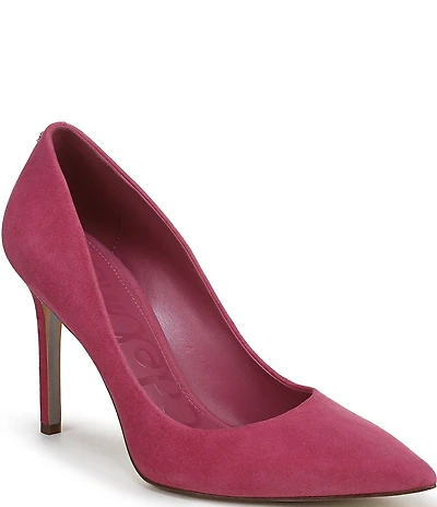 Sam Edelman Hazel Suede Pointed Toe Stiletto Pumps