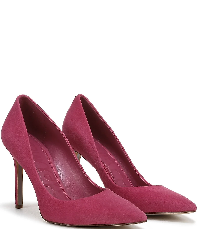 Sam Edelman Hazel Suede Pointed Toe Stiletto Pumps