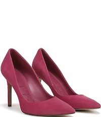 Sam Edelman Hazel Suede Pointed Toe Stiletto Pumps