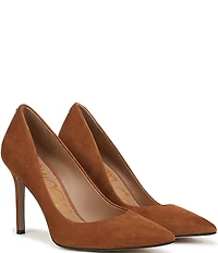 Sam Edelman Hazel Suede Pointed Toe Stiletto Pumps