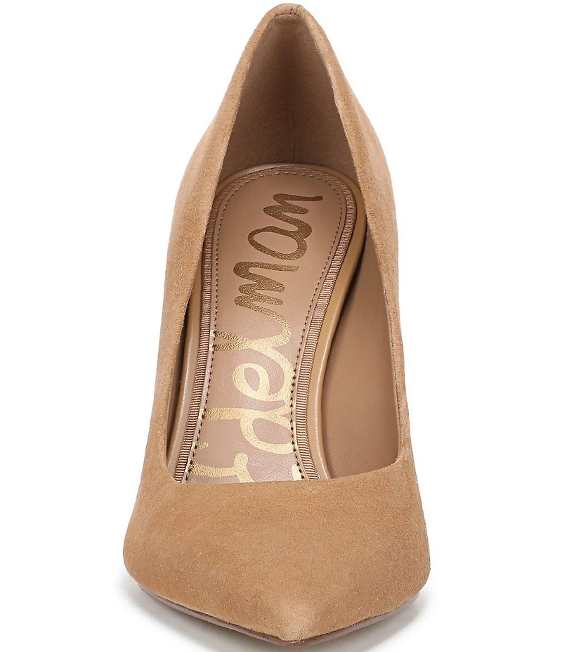 Sam Edelman Hazel Suede Pointed Toe Stiletto Pumps