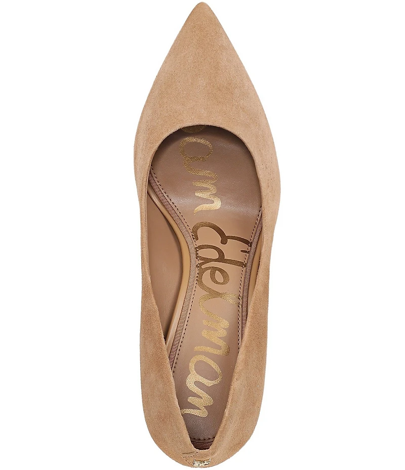 Sam Edelman Hazel Suede Pointed Toe Stiletto Pumps