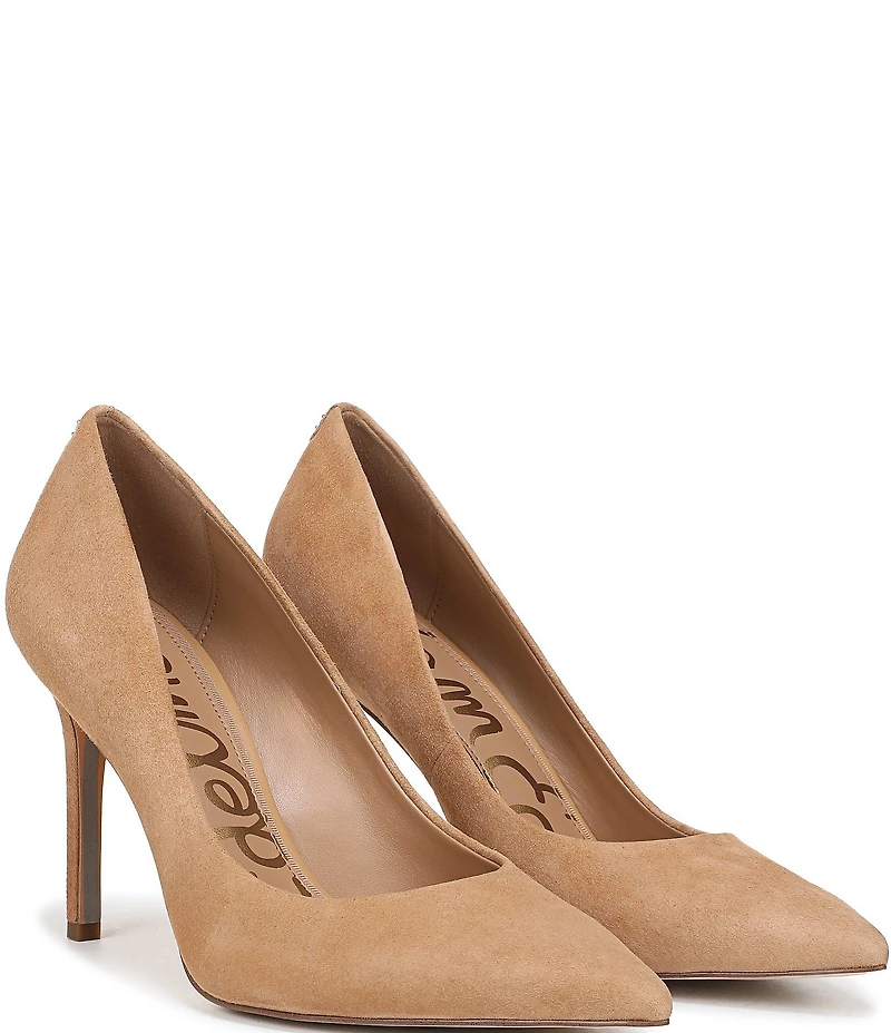 Sam Edelman Hazel Suede Pointed Toe Stiletto Pumps