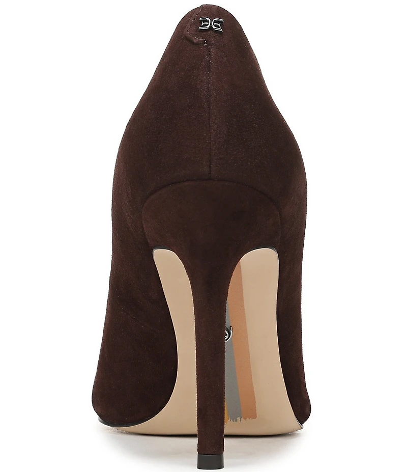 Sam Edelman Hazel Suede Pointed Toe Stiletto Pumps