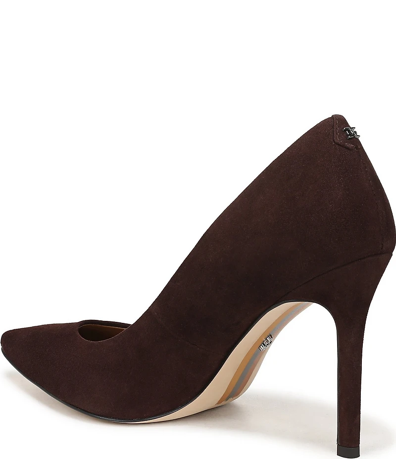 Sam Edelman Hazel Suede Pointed Toe Stiletto Pumps