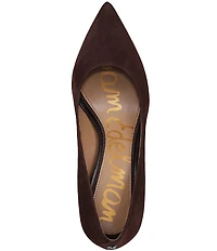 Sam Edelman Hazel Suede Pointed Toe Stiletto Pumps
