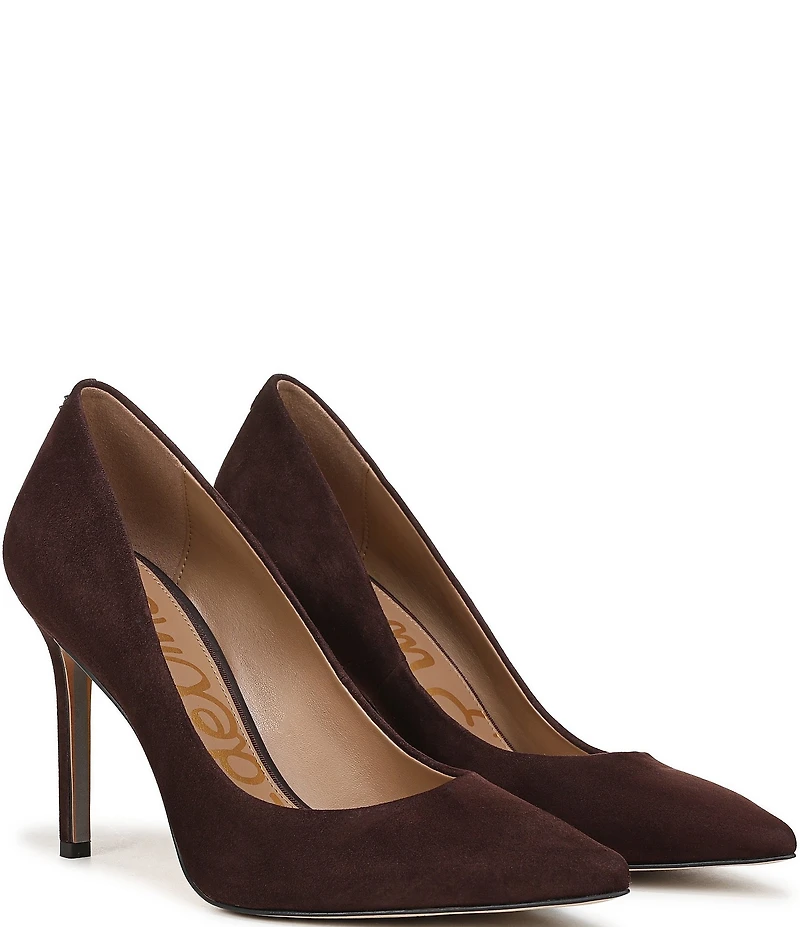 Sam Edelman Hazel Suede Pointed Toe Stiletto Pumps