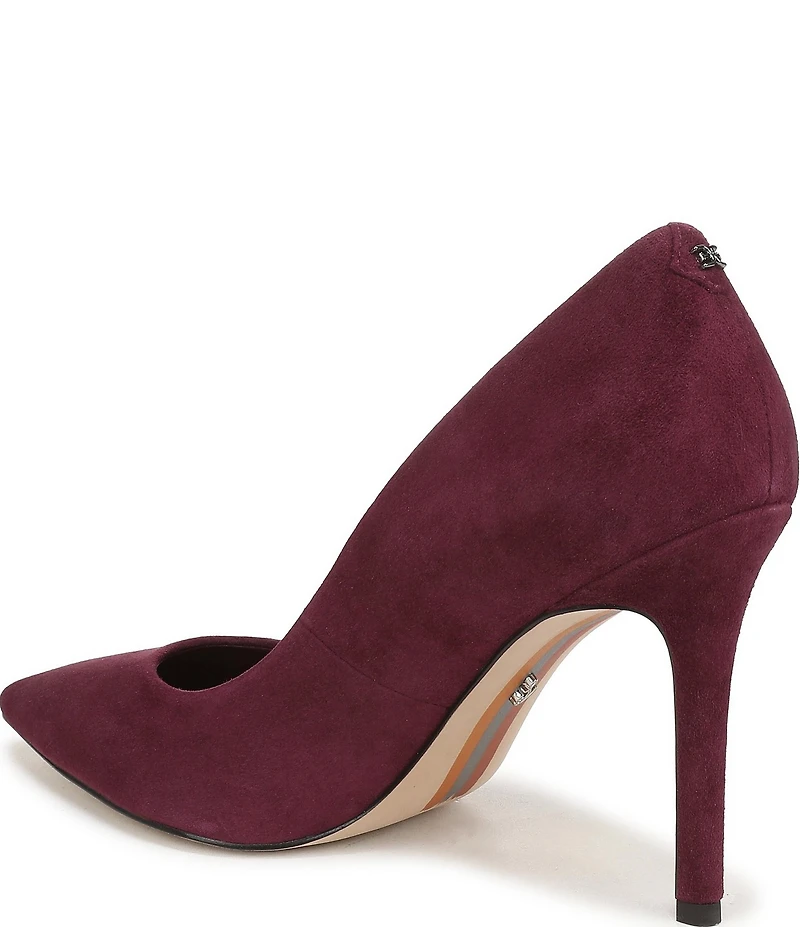 Sam Edelman Hazel Suede Pointed Toe Stiletto Pumps