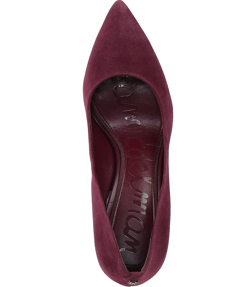 Sam Edelman Hazel Suede Pointed Toe Stiletto Pumps
