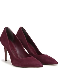 Sam Edelman Hazel Suede Pointed Toe Stiletto Pumps