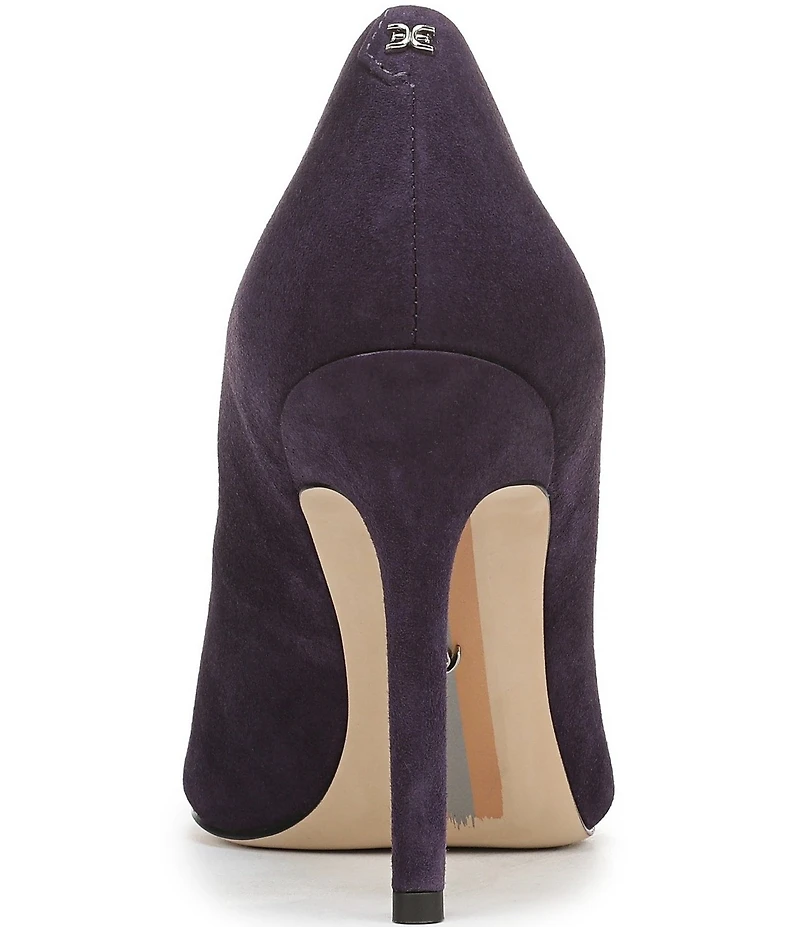 Sam Edelman Hazel Suede Pointed Toe Stiletto Pumps