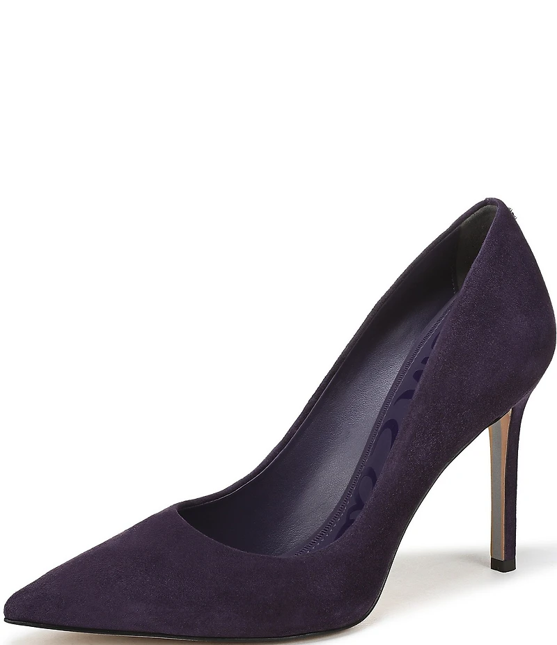 Sam Edelman Hazel Suede Pointed Toe Stiletto Pumps