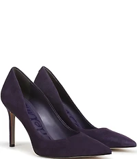 Sam Edelman Hazel Suede Pointed Toe Stiletto Pumps