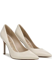 Sam Edelman Hazel Leather Pointed Toe Stiletto Pumps