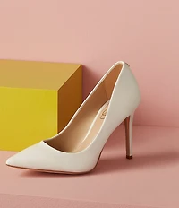 Sam Edelman Hazel Leather Pointed Toe Stiletto Pumps