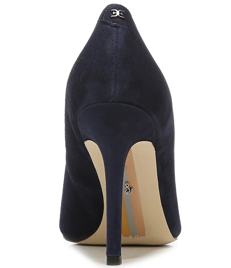 Sam Edelman Hazel Suede Pointed Toe Stiletto Pumps