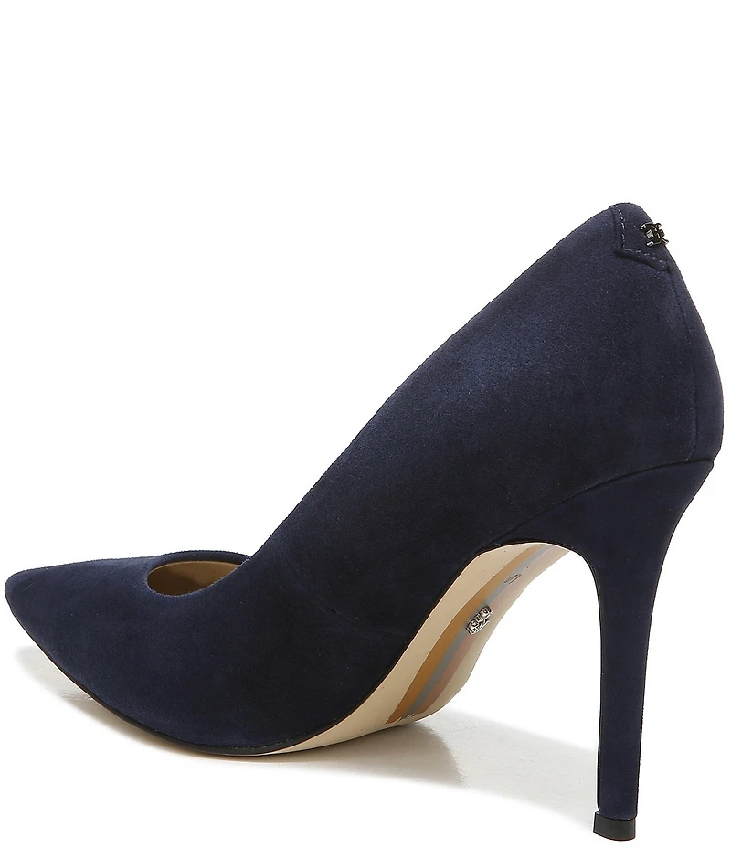 Sam Edelman Hazel Suede Pointed Toe Stiletto Pumps