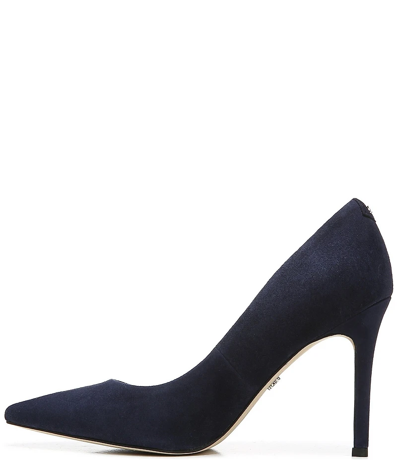 Sam Edelman Hazel Suede Pointed Toe Stiletto Pumps