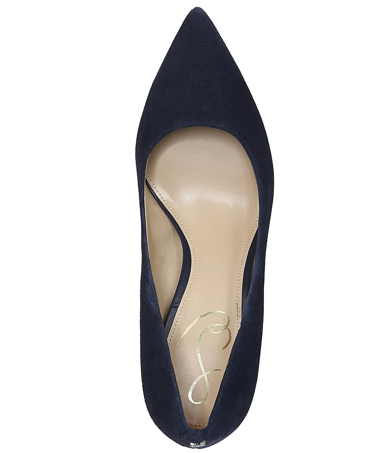 Sam Edelman Hazel Suede Pointed Toe Stiletto Pumps