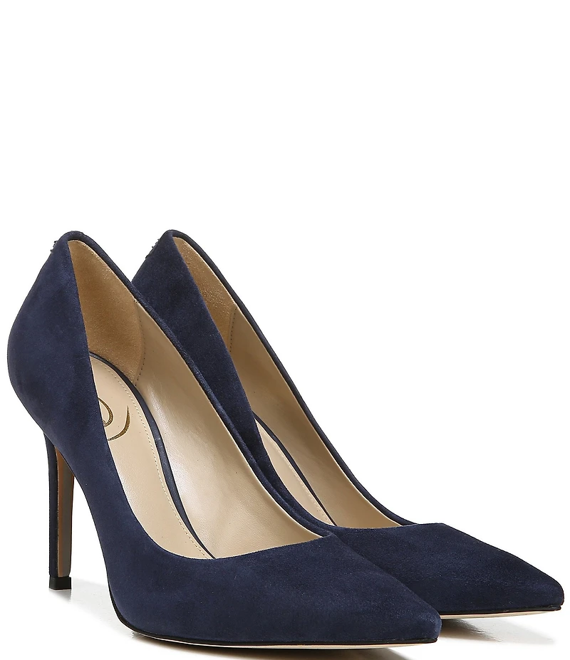 Sam Edelman Hazel Suede Pointed Toe Stiletto Pumps