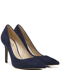 Sam Edelman Hazel Suede Pointed Toe Stiletto Pumps